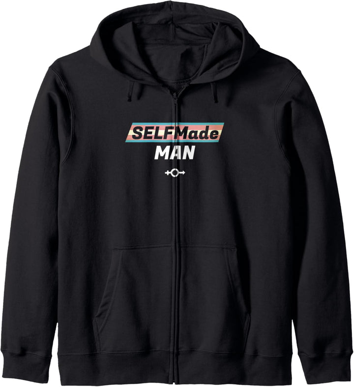 Self Made Man - Transgender - Trans Flag Pride Equality Gift Kapuzenjacke