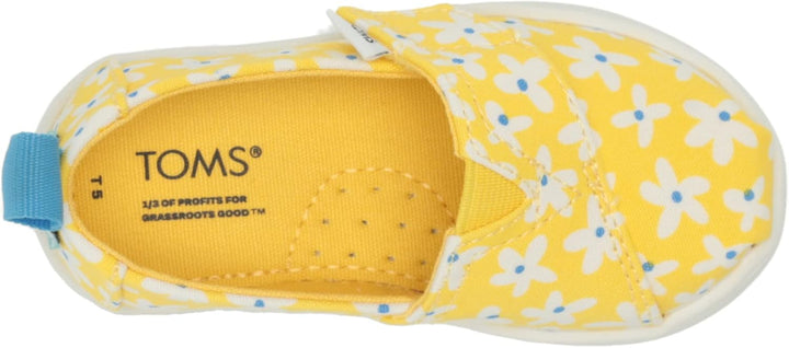Toms Mädchen Classic AlpargataFlacher Slipper 27 EU Sonnengelbe Sonnengelbe Gänseblümchen, 27 EU Son