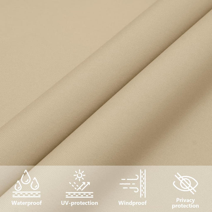 vidaXL Sonnensegel 2x4 m Beige Sonnenschutz Sonnendach Beschattung Windschutz 2 x 4 m Beige, 2 x 4 m
