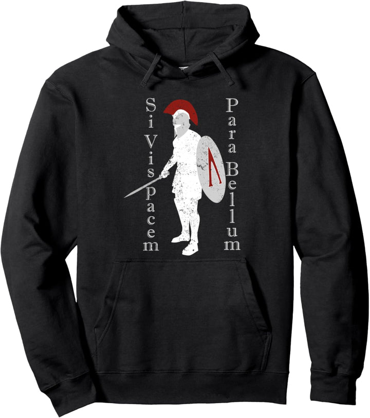 Altgriechische Kriegergeschichte Latein Si Vis Pacem Pullover Hoodie