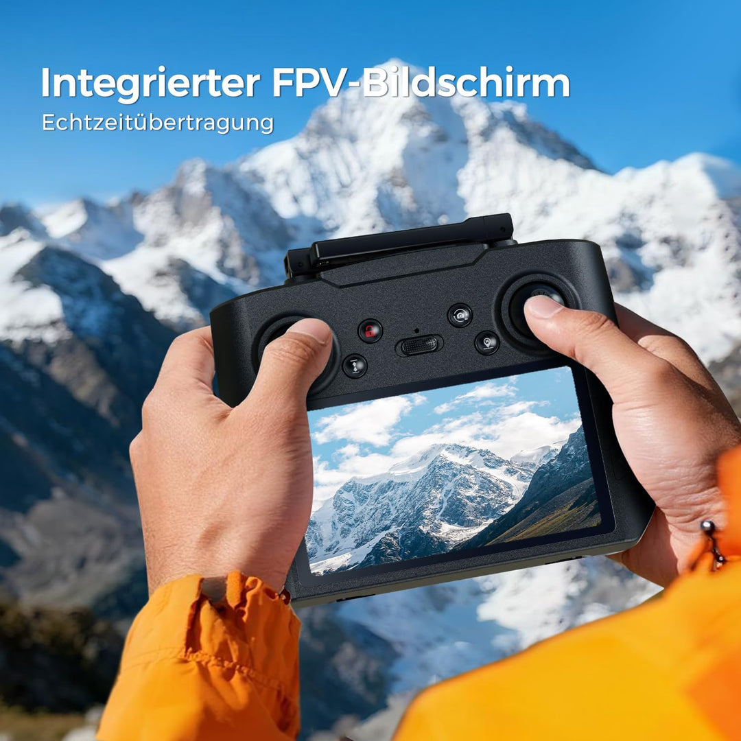 GPS Drohne mit kamera EIS 4K(Bildschirmfernsteuerung),Faltbare Mini Drone für Erwachsene, Einsteiger