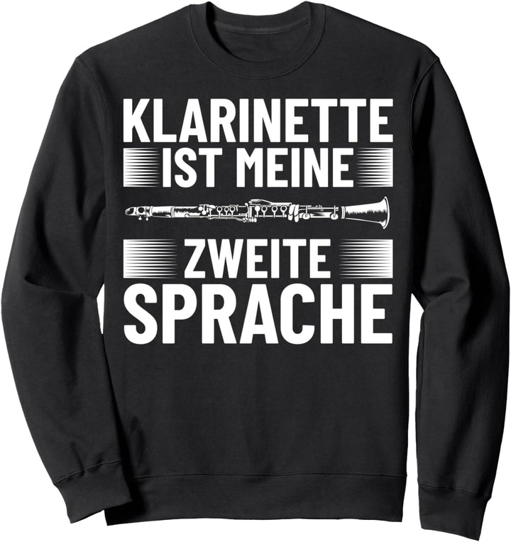 Klarinette Instrument Blasmusiker Klarinettenspieler Sweatshirt