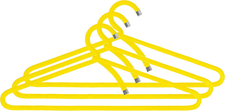 Peppermint Products Hanger | 3er Textil-KLEIDERBÜGEL-Set aus Seil | Rutschfester Designer-Bügel f. J