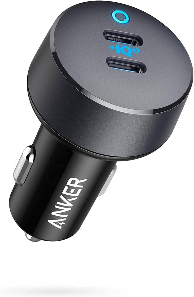 Anker PowerDrive III Duo USB-C-Ladegerät fürs Auto, 40W 2-Port PowerIQ 3.0 Ladegerät, Power Delivery