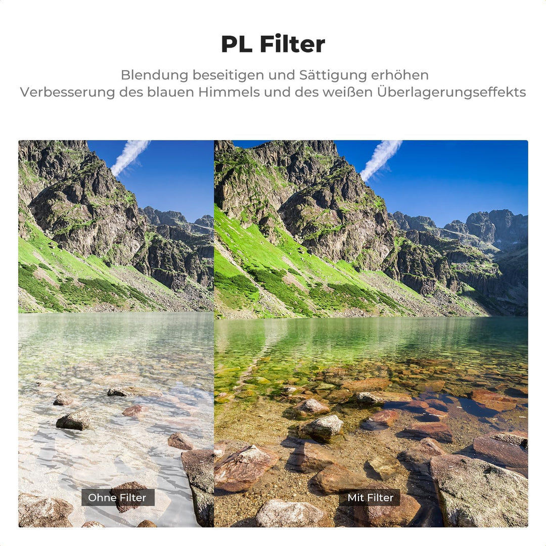 K&F Concept ND & CPL Filter Set Kompatibel mit DJI NEO, 6 stück Filter UV, CPL, ND8, ND16, ND32, ND6
