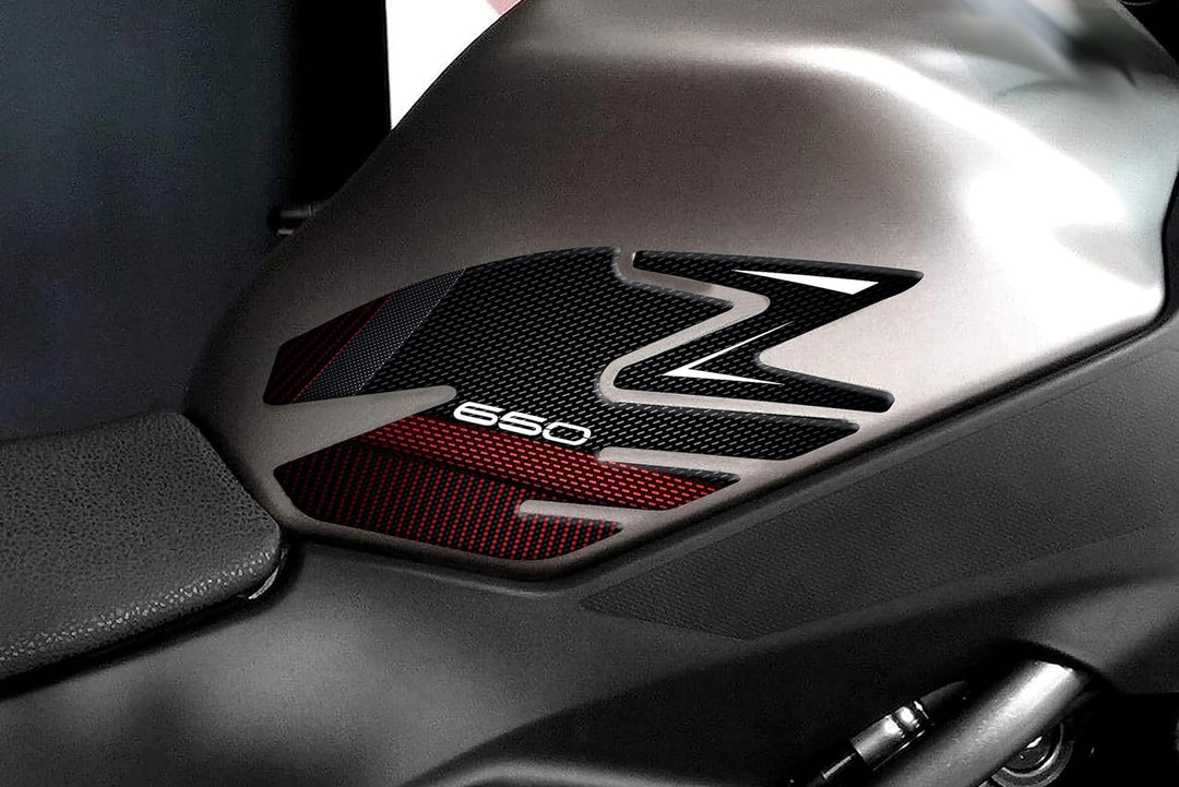Paraserbatoio.it Aufkleber aus Harz, 3D-Effekt, kompatibel mit Kawasaki Z650 (Metallic Spark Black -