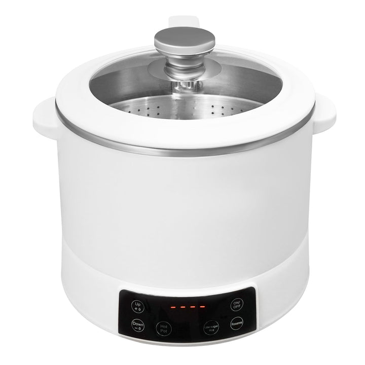 3L Zuckerarmer Reiskocher, 1500W Multifunktions Elektrischer Reiskocher Set mit Innentopf und Messbe