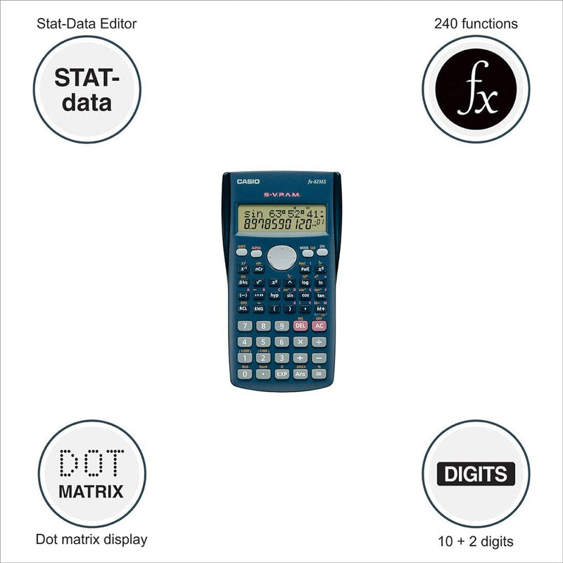 Casio FX-82MS Wissenschaftlicher Taschenrechner,