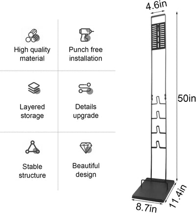 DingGreat Staubsaugerhalterung Bodenständer Ständer Metallständer Staubsaugerhalter Halterung Stände