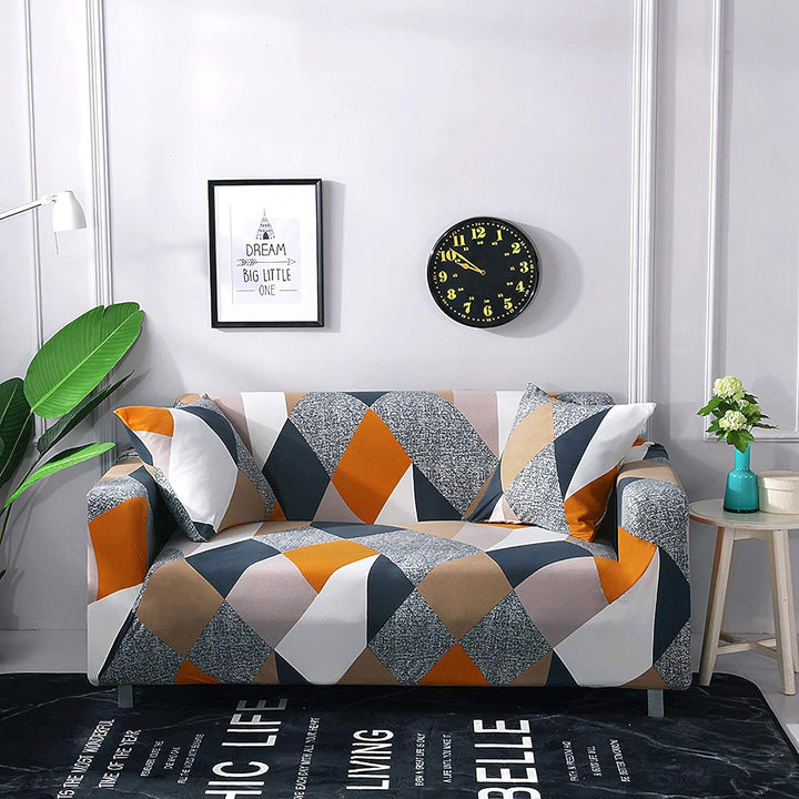 ARNTY Sofabezüge, Moderne Elastischer Sofabezug Stretch 1/2/3/4 Sitzer Couchbezug Antirutsch Blumend