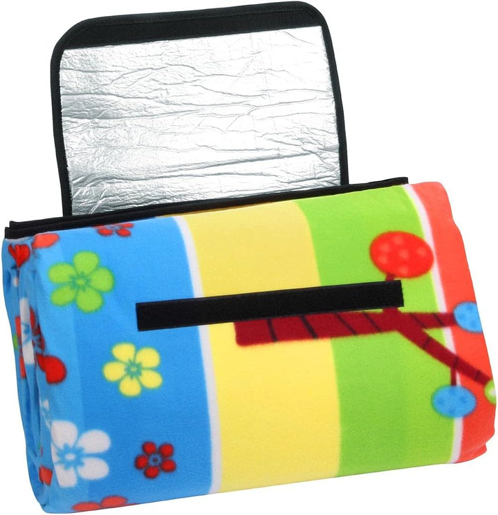 your GEAR Kids XL Kinder Picknickdecke 200x200 Camping Fleece Decke wasserdichte & isolierte Strandd