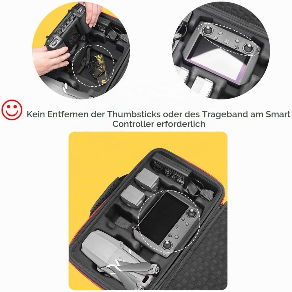 RLSOCO Tasche Koffer für DJI Mavic 2 Pro/Mavic 2 Zoom Drohne-für Mavic 2 Zubehör: DJI Smart Controll