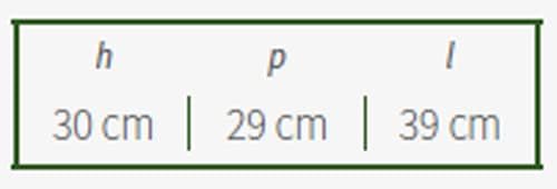 Linea Garden Friend c1550200, Korb-Weide Spaltring-Pilze, 39 x 29 x 30 cm