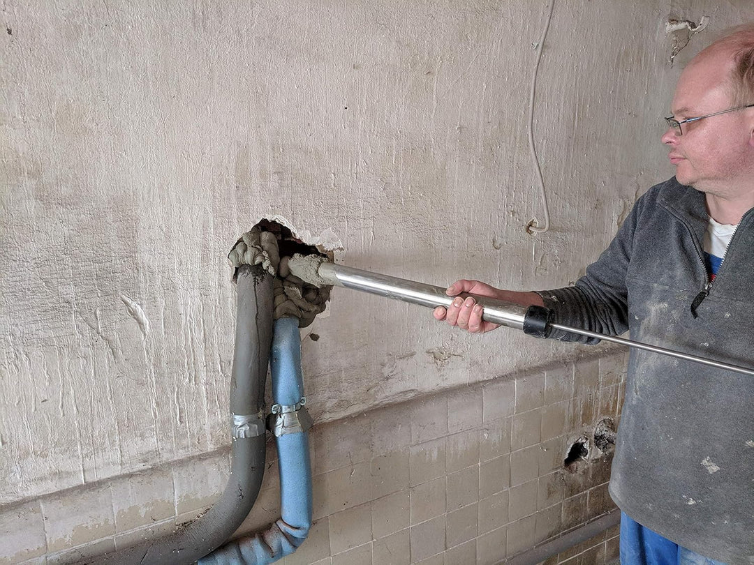 HBT Handmörtelpumpe MP100, hochwertige Mörtelspritze aus rostfreien Edelstahl - 500ml Füllmenge | Ma