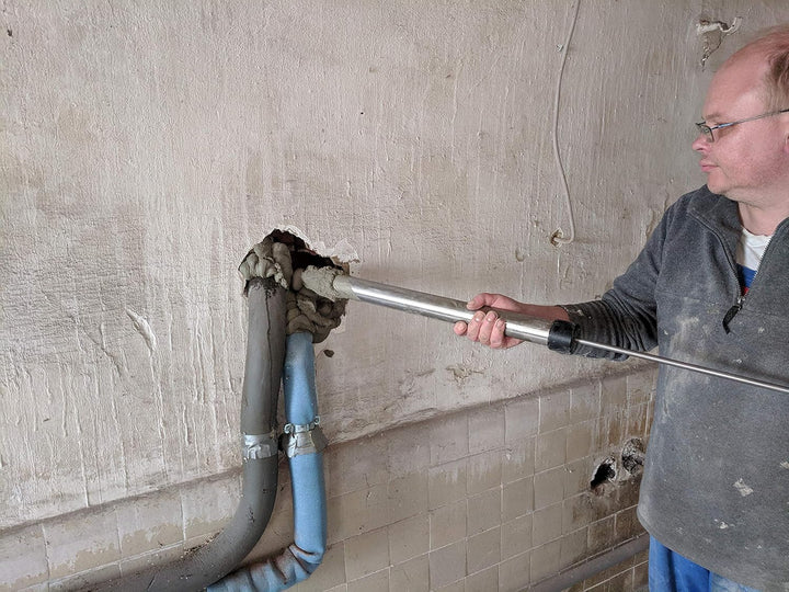 HBT Handmörtelpumpe MP100, hochwertige Mörtelspritze aus rostfreien Edelstahl - 500ml Füllmenge | Ma