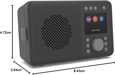 Pure DAB+ tragbares DAB+ Radio mit Bluetooth 5.0 (DAB/DAB+ und UKW Radio TFT Farbdisplay 20 Sendersp