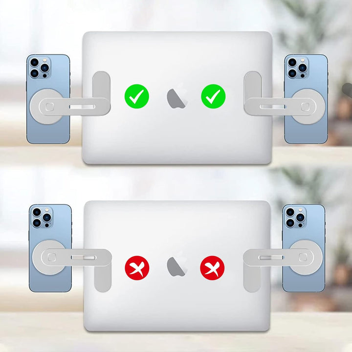imluckies Magnetische Laptop-Handyhalterung, Handy Stände für MacBook, Laptop Handy Halterung, Verst
