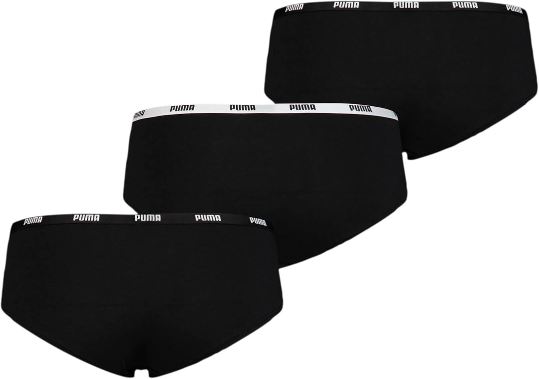 PUMA Damen Hipster Unterwäsche L Schwarz, L Schwarz