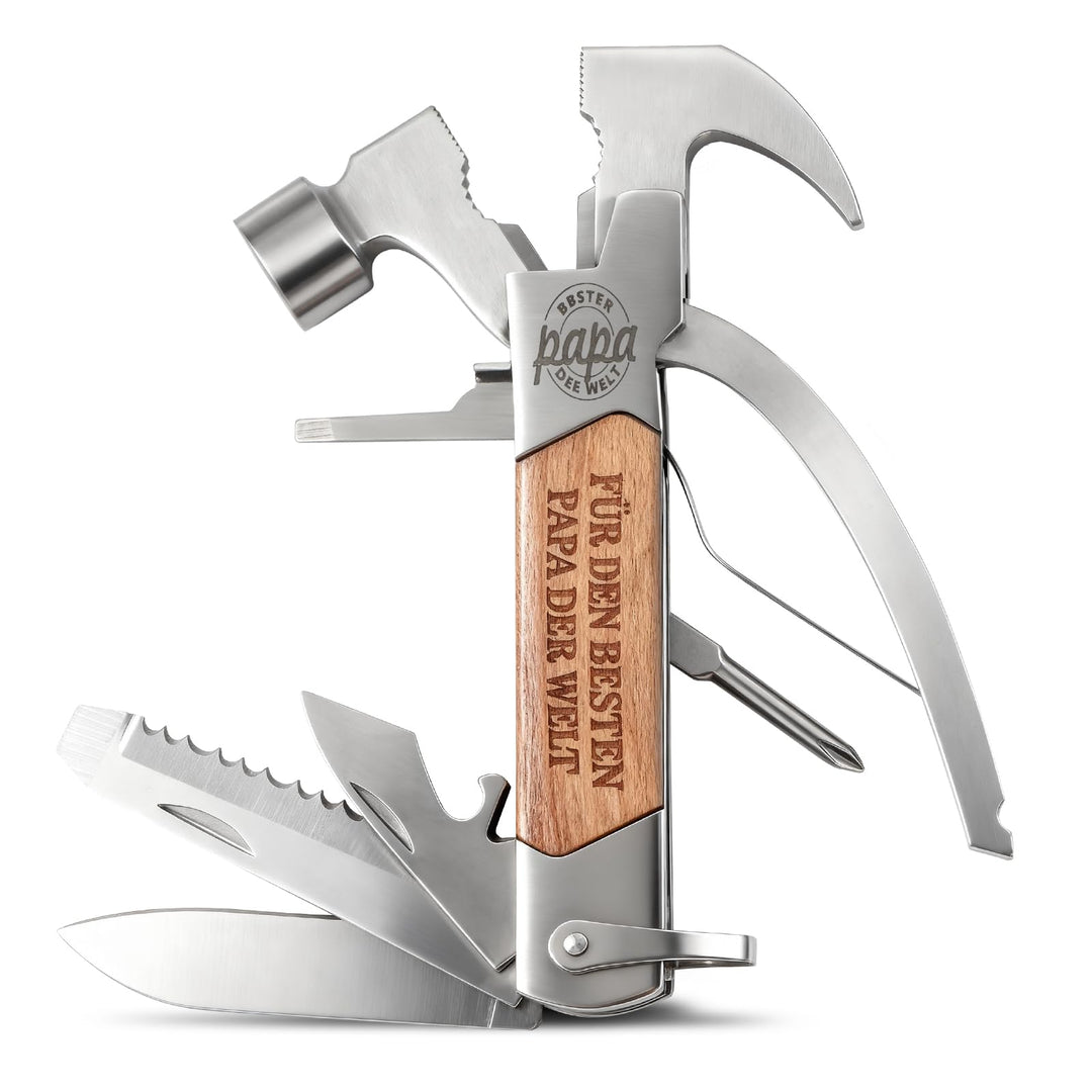 Tesmotor Geschenke für Männer, 12 in 1 Multitool Gadgets für Papa, Camping Zubehör Männergeschenke,