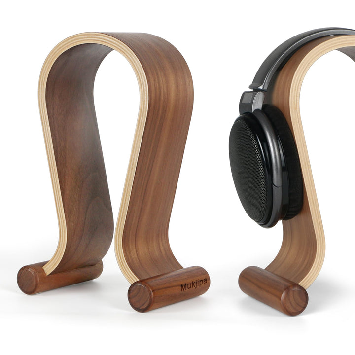 Mujipa Kopfhörerständer aus Holz, stilvoller Schreibtisch-Headset-Halter für Over-Ear-Kopfhörer, Hea