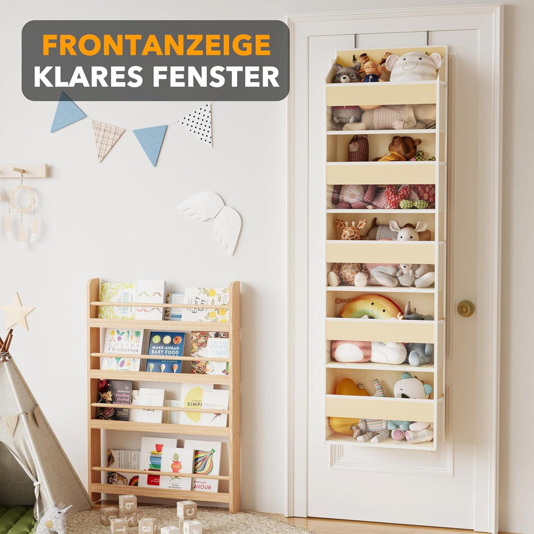 SpaceAid Tür-Organizer mit 5 grossen Taschen und 10 Netz-Seitentaschen, 5 Ebenen, Tür-Organizer zum