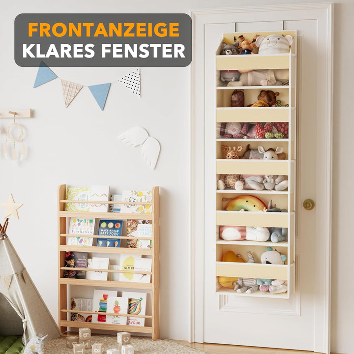 SpaceAid Tür-Organizer mit 5 grossen Taschen und 10 Netz-Seitentaschen, 5 Ebenen, Tür-Organizer zum