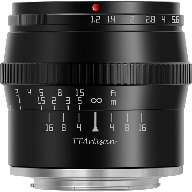 TT Artisan 50mm F1.2 APS-C Objektiv Anschluss Nikon Z Mount Black Manueller Fokus optischer Aufbau 1