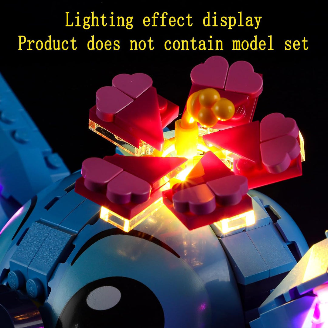 GEAMENT LED Licht-Set Kompatibel mit Lego Stitch - Beleuchtungsset für 43249 (Modell-Set Nicht entha