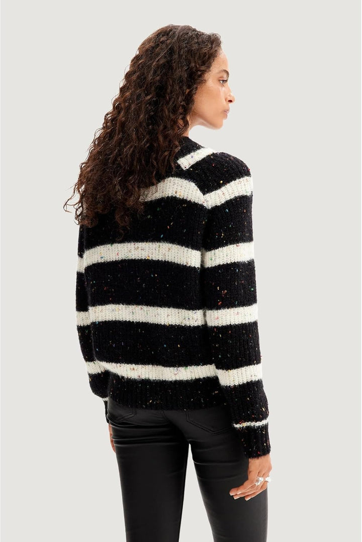 Desigual Damen Pullover_vinalopo Sweater M Schwarz, M Schwarz