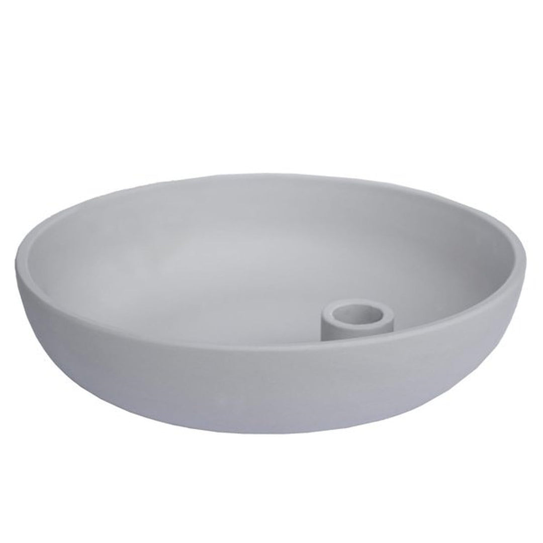 Storefactory Lidatorp XL Kerzenhalter, hellgrau, Keramik, HxB 26 x 6 cm