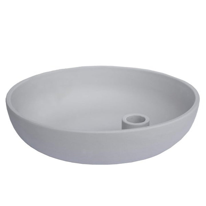Storefactory Lidatorp XL Kerzenhalter, hellgrau, Keramik, HxB 26 x 6 cm