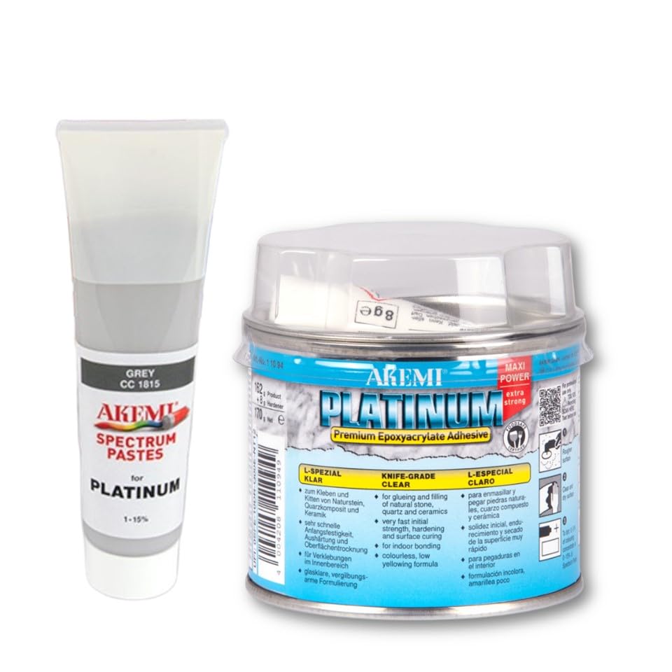 HAUSWERK.shop Set Akemi PLATINUM P+ L-Spezial / 170 g mit Farbpaste Platinum P+ CC 1880 grau