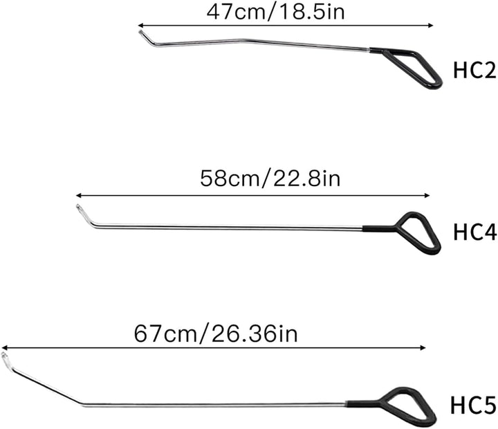 WHDZ Paintless Dent Repair Tools Car Dents Removal Rods Kit with Tips Repair Set for Auto Body Remov