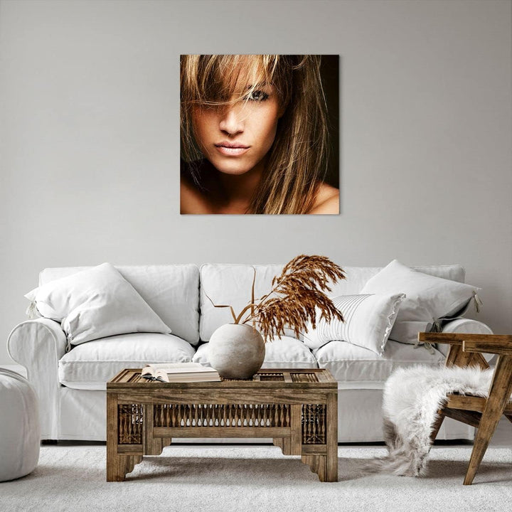 Bilder auf Leinwand Weiblich mode modell nackt Leinwandbild 60x60cm Wandbilder Dekoration Wohnzimmer