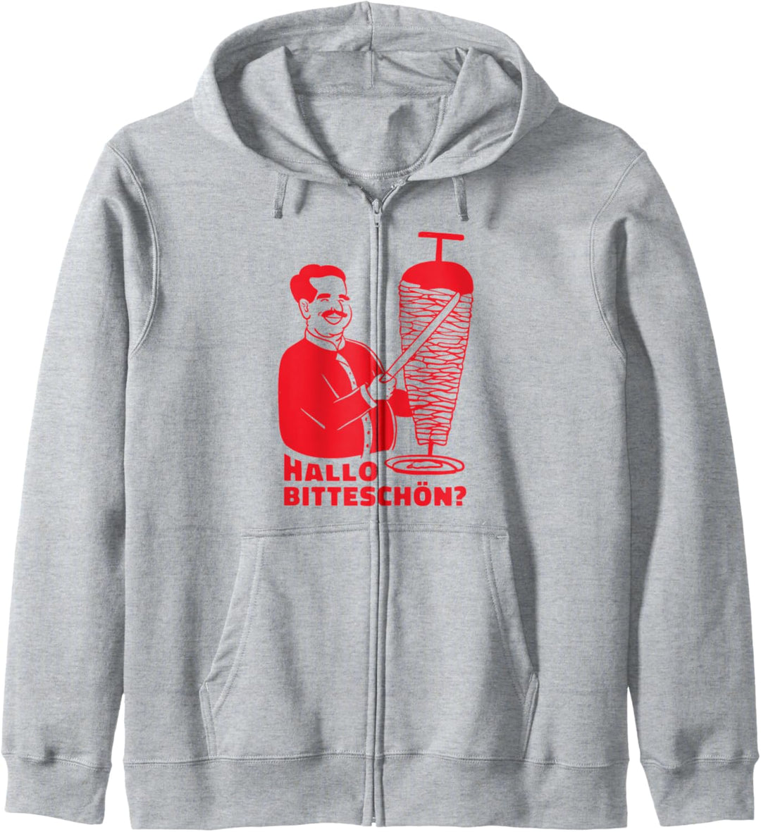 "Hallo Bitteschön?" Dönerspiess Döner Kebab Kapuzenjacke