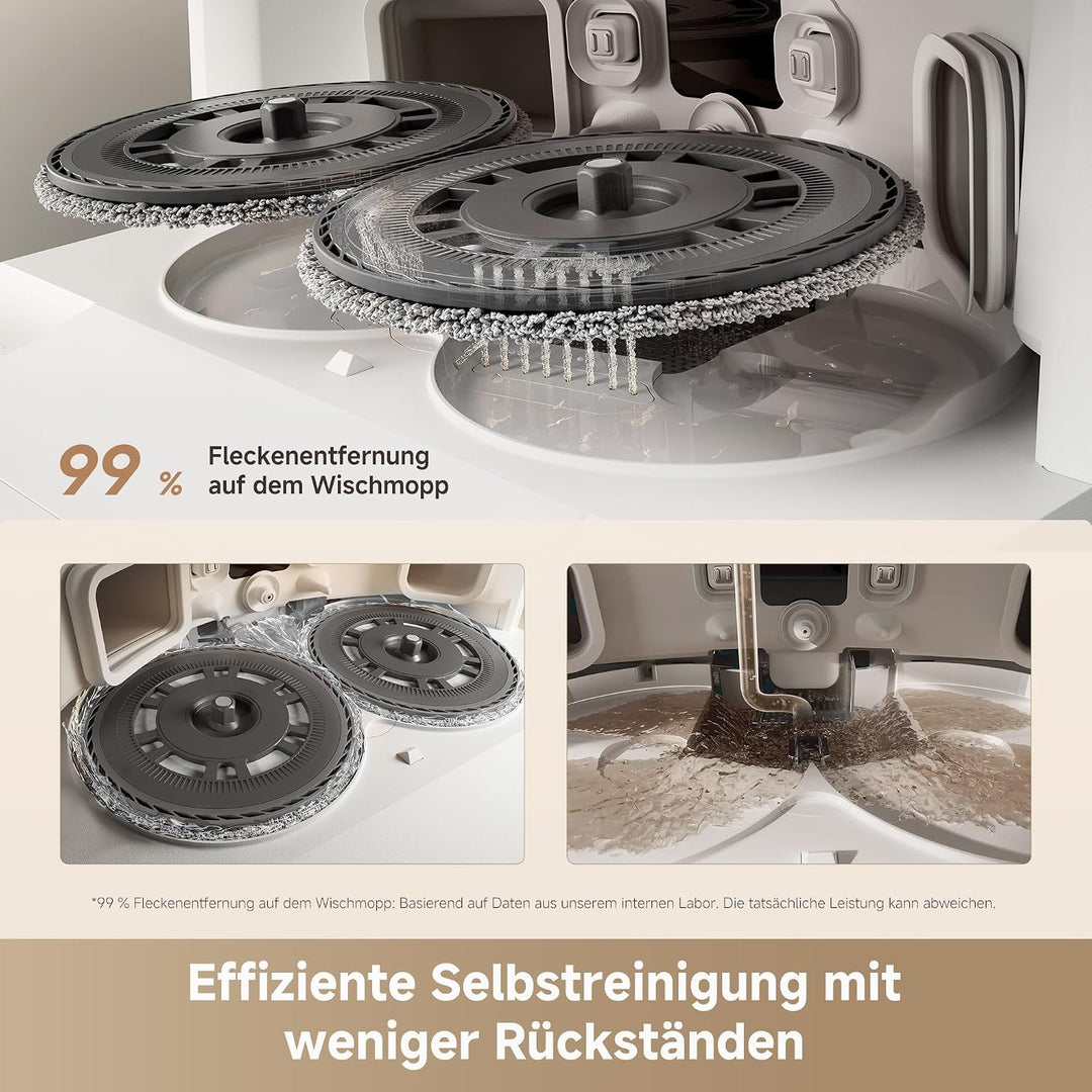 DREAME L10s Ultra Gen 3 Kit Saugroboter mit Wischfunktion mit einer Saugkraft von 25.000 Pa, Seitenb