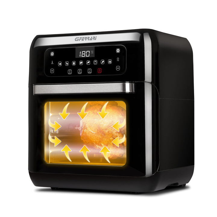 G3 Ferrari G10136 Heissluftfritteuse "Friggisano 2.0", 1500 W, 11 L, 9 Programme, einstellbare Tempe