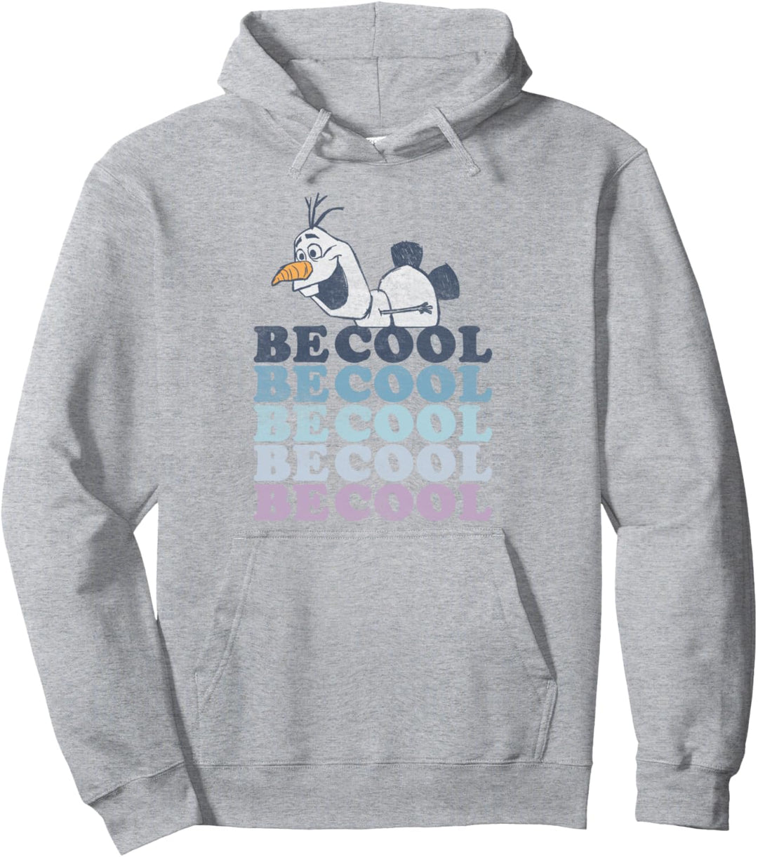 Disney Frozen 2 Olaf Be Cool Colorful Word Stack Pullover Hoodie