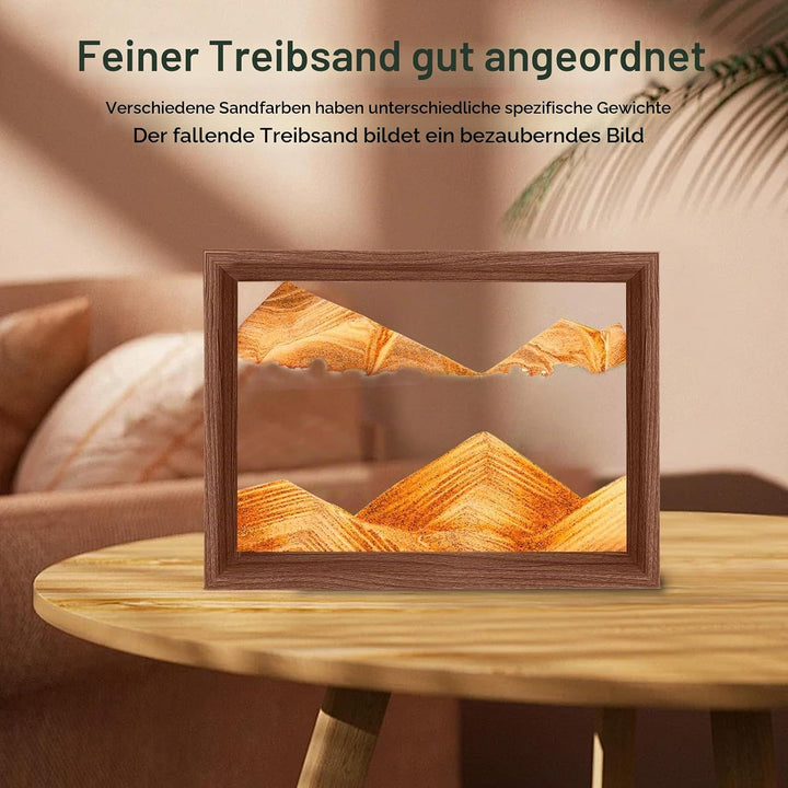 AzureLeap Sandbilder zum Drehen 3D Sandscape die Sandkunst in Tiefsee Fliessende Sandmalerei Sandbil