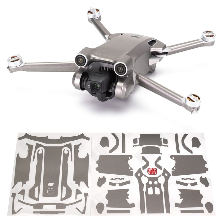 WRAPGRADE Skin Kompatibel mit DJI Mini 3 Pro (Titanium)