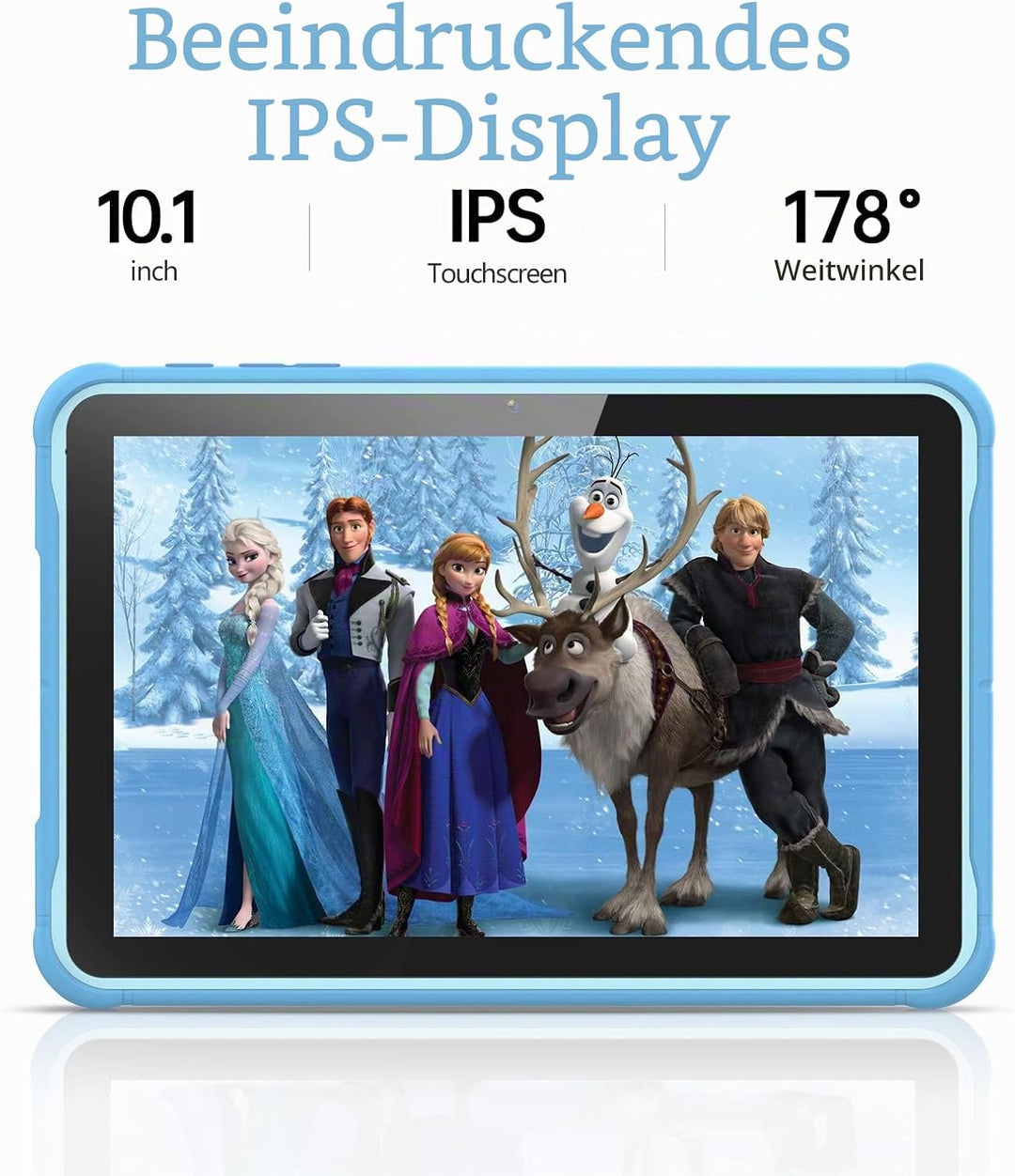 PRITOM Kinder Tablet 10 inch, Android 10,3G Telefon Tablet, Kindersicherung, WiFi Tablet für Kind, 6