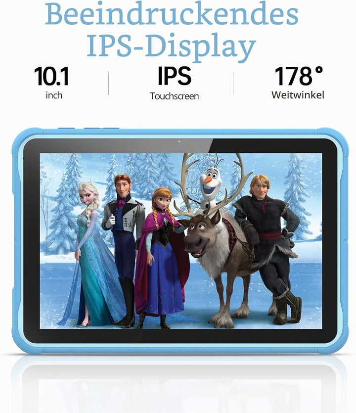 PRITOM Kinder Tablet 10 inch, Android 10,3G Telefon Tablet, Kindersicherung, WiFi Tablet für Kind, 6