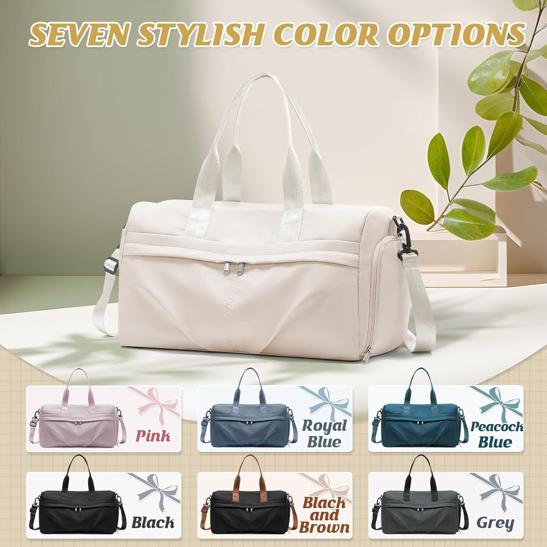 HYC00 Sport Duffel Bag Damen Sporttasche mit Schuhfach Reisetasche Damen Weekender Travel Bag Handge