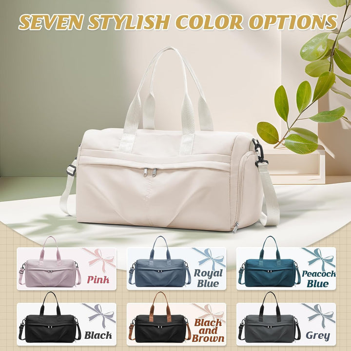HYC00 Sport Duffel Bag Damen Sporttasche mit Schuhfach Reisetasche Damen Weekender Travel Bag Handge