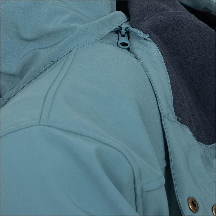 Herren Softshelljacke mit abnehmbarer Kapuze Übergangsjacke Windbreaker #ankerglutfreiheit