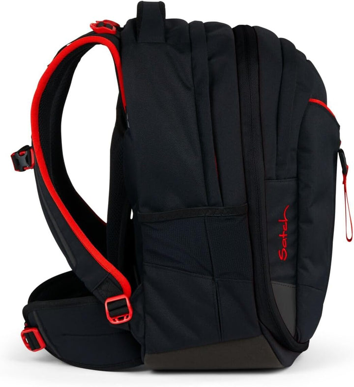 Satch Match Schulrucksack Set 3tlg. inkl. Schlamperbox und Sportbeutel Fire Phantom, Fire Phantom