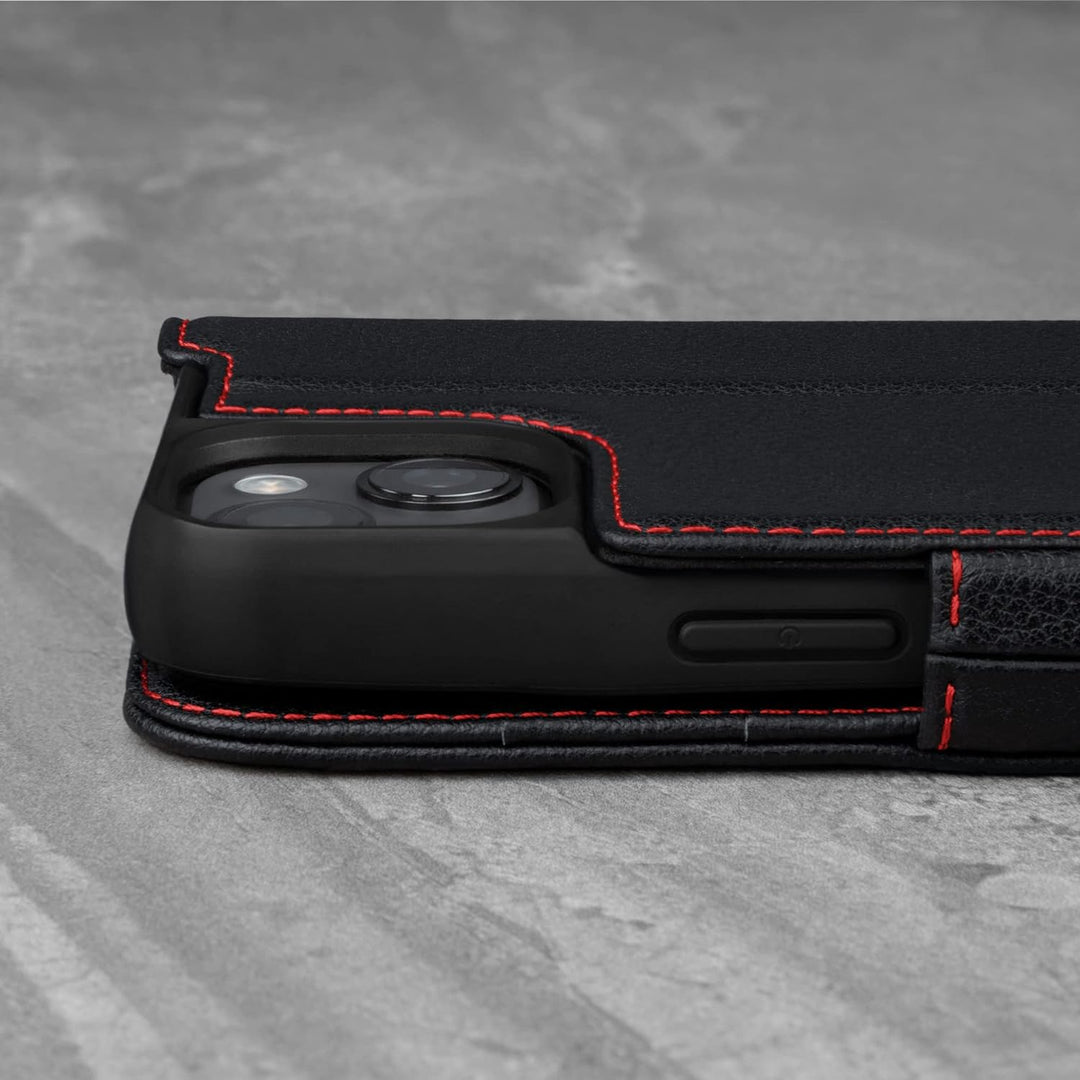 TORRO Handyhülle Kompatibel Mit iPhone 13 Mini - Hochwertige Lederhülle Mit Kartenfächern Und Horizo