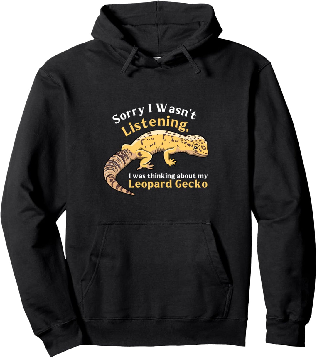 Ich denke an mein Leopard Gecko Nettes Reptil Pullover Hoodie