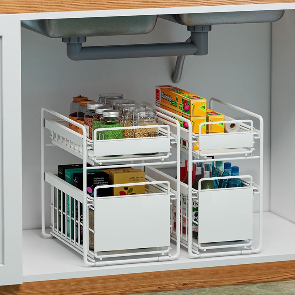 OHMG Schiebeschrank Korb herausziehen Organizer Schublade, küchen küchenschrank organizer,spülbecken