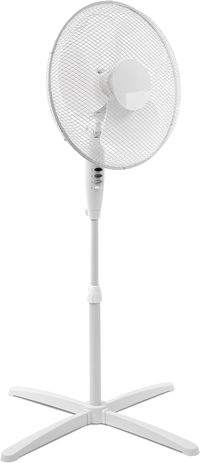 ito electronics ito Standventilator 40 cm Durchmesser weiss-oszillierend + 3 Geschwindigkeiten einst